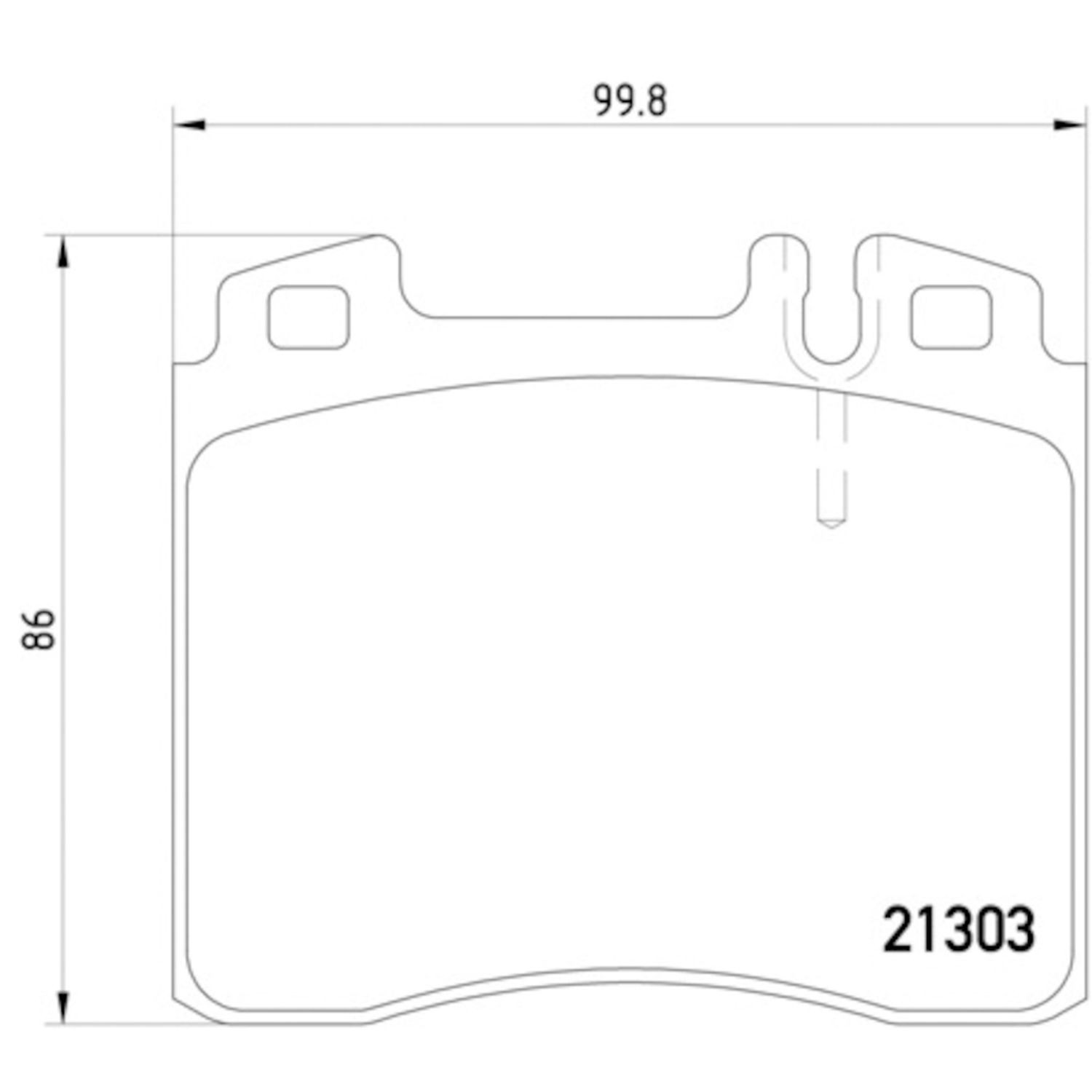 Hella Pagid 355007551 Disc Brake Pad Set For Select 92-99 Mercedes-Benz Models