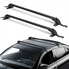 43" Universal Roof Rack Cross Bars, Upgraded Aluminum Lockable Crossbars with Ex