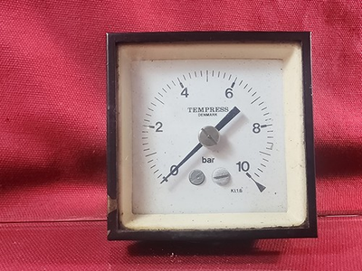 #ad VTG Tempress Denmark Panel Mount Pressure Guage 0 10 Bar Boiler Heating... $15.77