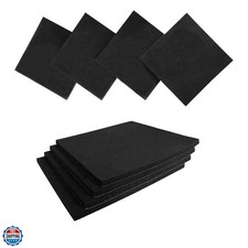 8 Pcs Black Adhesive Foam Padding, Closed Cell Foam Sheet 1/4" Thick 4 Inch X...