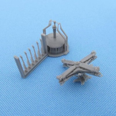 1/72 AS365 Dauphin HH-65 Main Rotor 3D Printed Set Metallic Details MDR7253