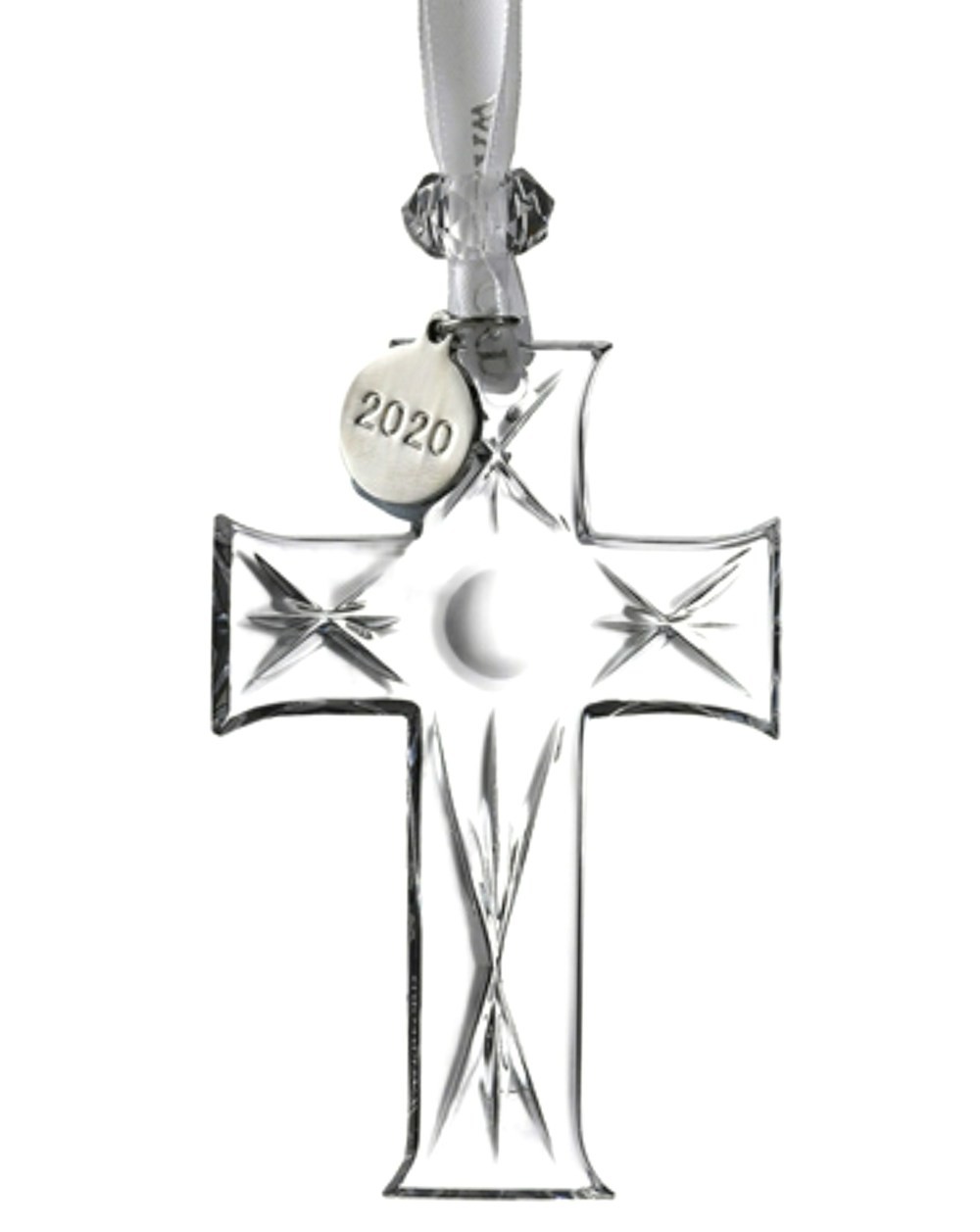 Waterford Cross Crystal Glass Tree Ornament.