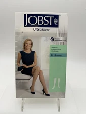 JOBST UltraSheer Support Compression Knee High Stockings 8-15mmHg SilkyBeige New