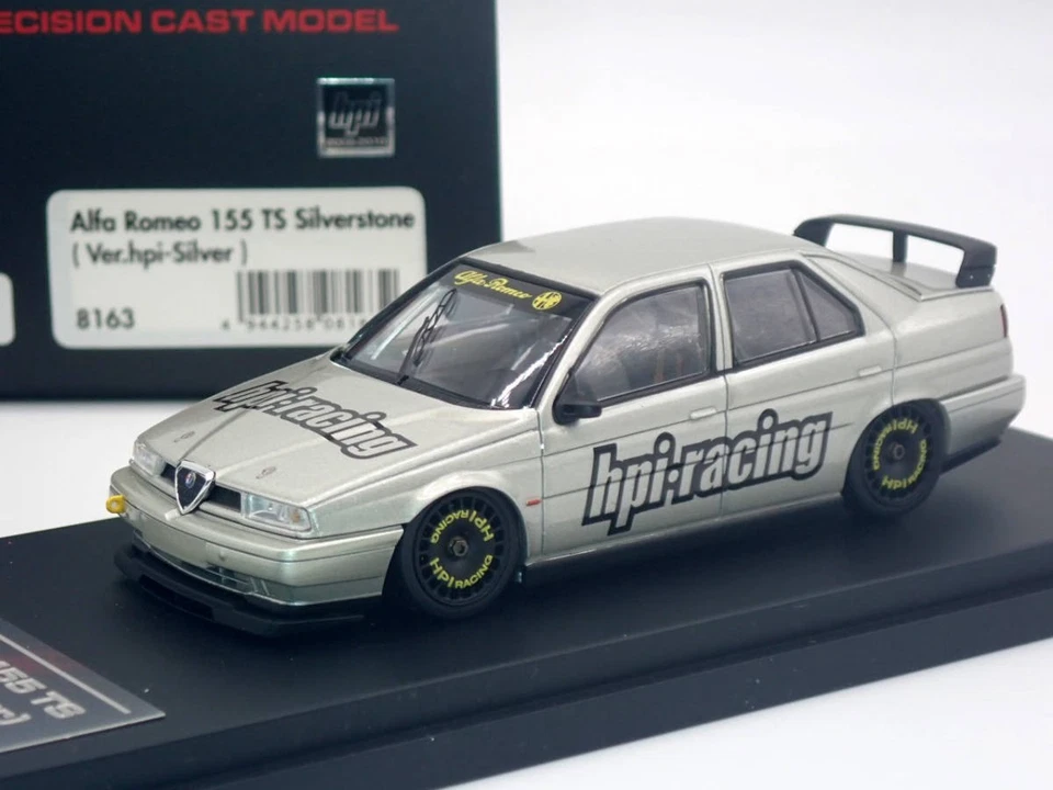 ALFA ROMEO 155 TS SILVERSTONE ARGENTO HPI RACING 8163 1/43 - Immagine 3 di 3