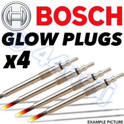 4x BOSCH Diesel Glow Plugs BMW 5 Series 520d inc. Touring E60 