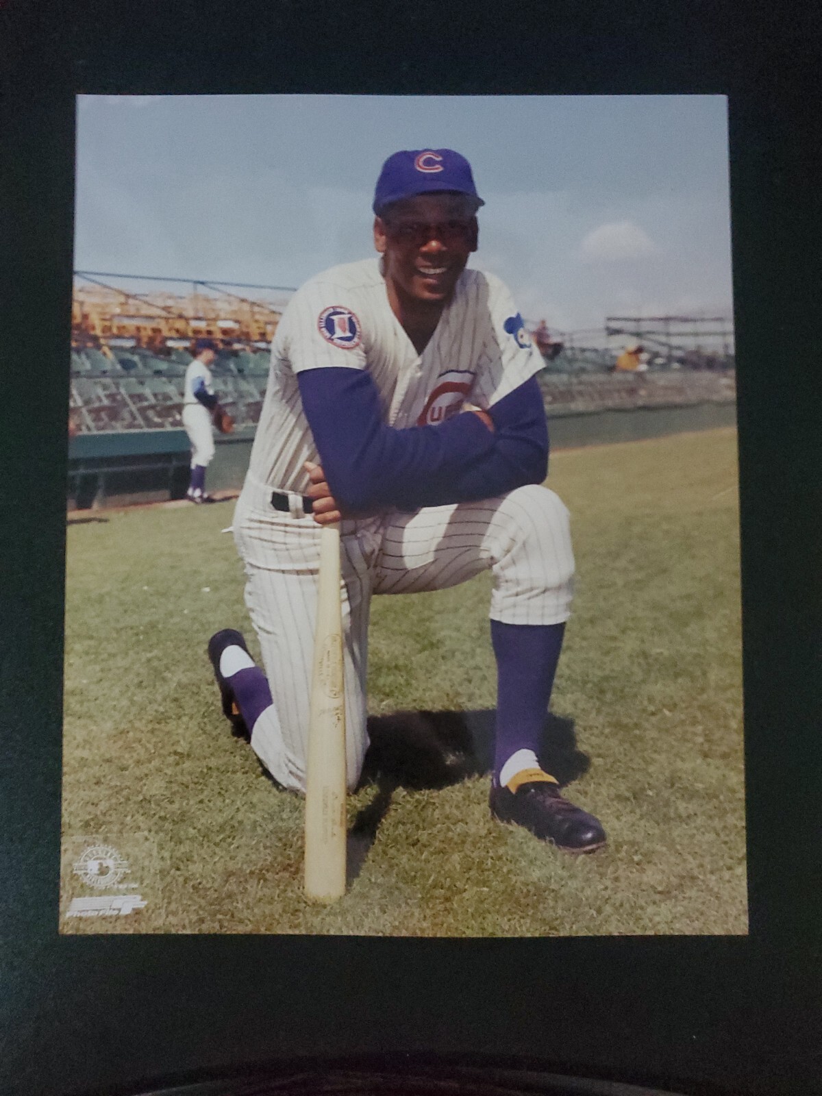 Ernie Banks Chicago Cubs 8x10 Sports Photo Unsigned HOF Lets Play Two   E