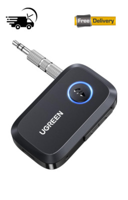 UGREEN Aux Bluetooth Adapter Car Bluetooth 5.3 Receiver Hands-Free Call, Stereo