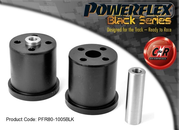 Powerflex Black RR Fascio Supporto Spazzole per Opel Tigra Twin Top 04-