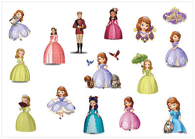 LABELS 45pcs SOFIA THE FIRST PRINCESS PERSONALISED NAME STICKERS TAG