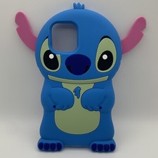 Linda Funda de Teléfono Suave de Silicona con Puntada Disney de Dibujos Animados para iPhone 12 y 12 Pro