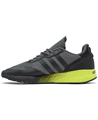 adidas Originals ZX 1K BOOST Casual Shoes Grey/Black/Solar Yellow