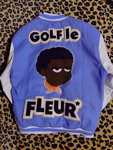 GOLF WANG VARSITY JACKET GOLF LE FLEUR - CALL ME IF YOU GET LOST BLACK/BLUE | eBay