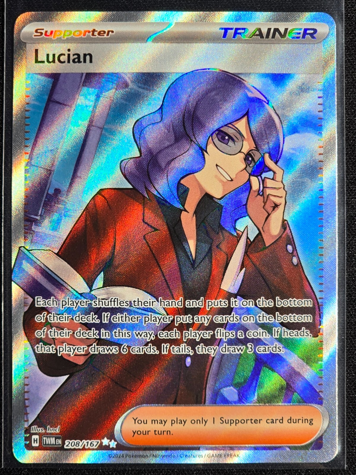 Lucian 208/167 (Ultra Rare) Twilight Masquerade Near Mint Pokemon TCG