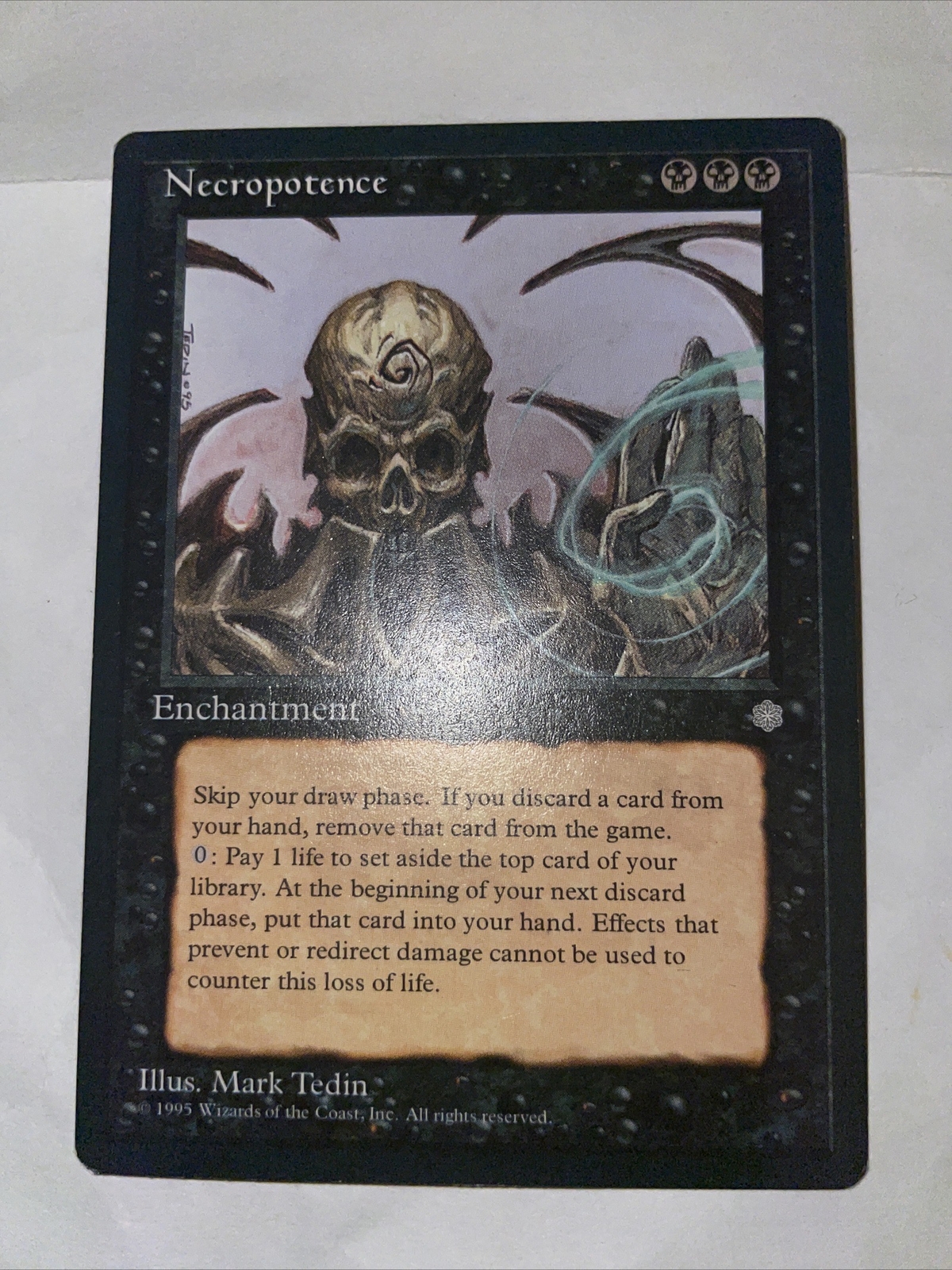 MTG Necropotence Ice Age Regular Rare LP