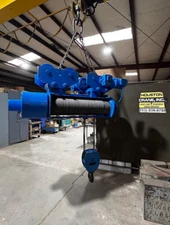 Shaw-Box 10 Ton Electric Chain Hoist w/ Motorized Trolley, 700, 25 Ft Lift, 460V