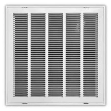Everbilt 20 in. x 20 in. Steel Return Air Filter Grille in White