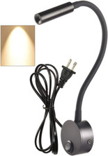 LEDSONLINE Black Reading Lamps LED Wall Mounted Study Reading Light for Bed Head