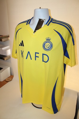 Adidas Cristiano Ronaldo Al Nassr FC '24/25 Home Soccer Jersey Size XL JP0459 - Picture 5 of 8