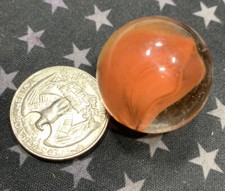 Vintage Orange Swirl Marble