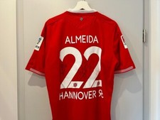 Hannover 96 | Jako | Heim Trikot 2015/16 | Nr. 22 Hugo Almeida Autogramm | Gr.XL