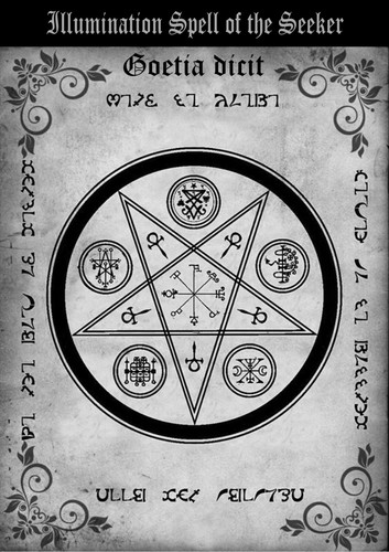 antique book occult black magic rare esoteric manuscript kabala goetia lucifer - Picture 4 of 12
