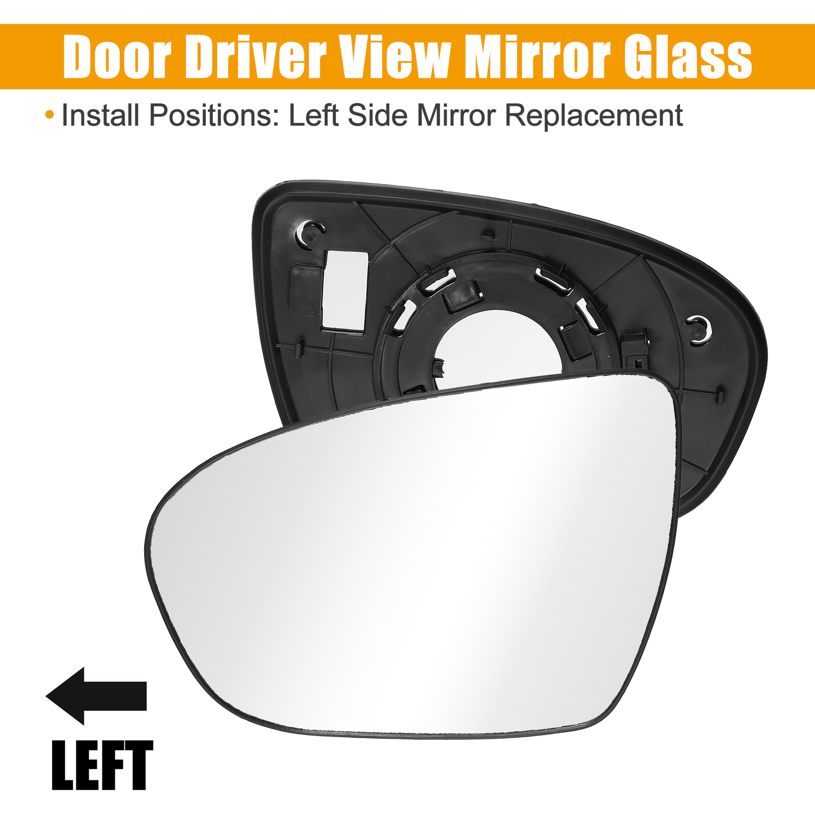 Pack of 1 For Kia Optima Left Rearview Mirror Glass Replace 876112T110