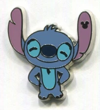 Disney Pins Stitch Emotions Hidden Mickey Smiling COMPLETER Pin