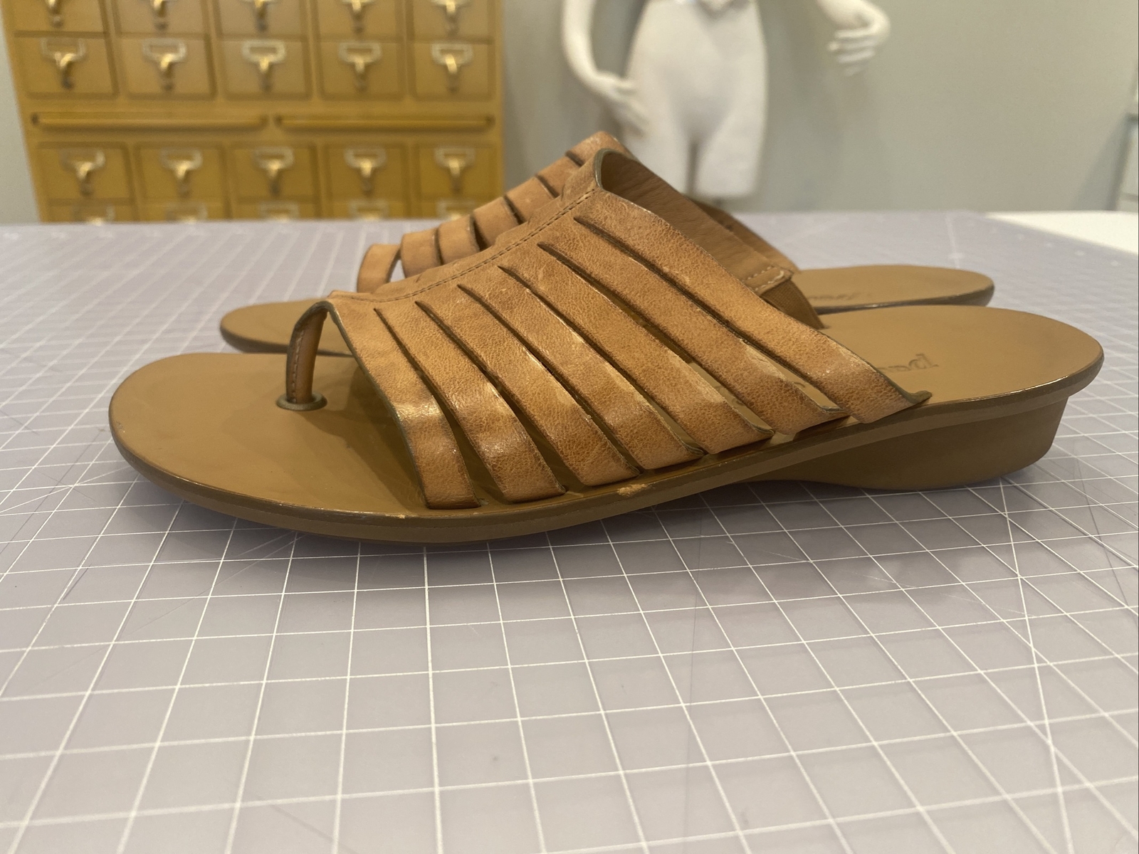 PAUL GREEN Cushioned Gladiator Sandal Brown Leather US 6 / AU 3.5 eBay