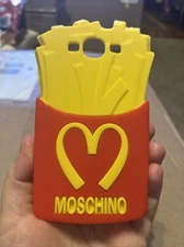 Used Pre-Owned Moschino M French Fries Cell Phone Case Cover