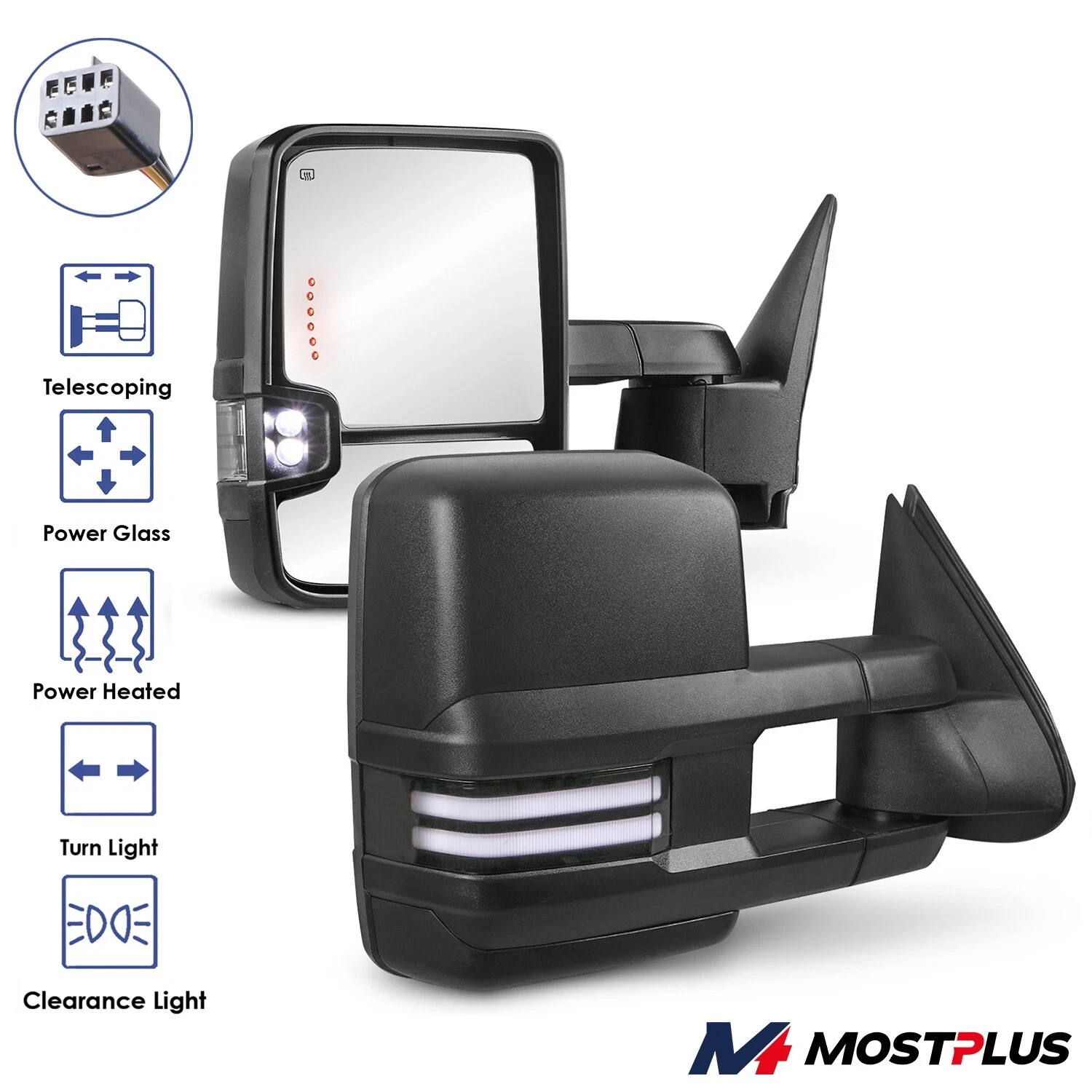 Power Heated Tow Mirrors w/ Dynamic Signal For 99-02 Silverado Sierra 1500/2500
Opens in a new windo