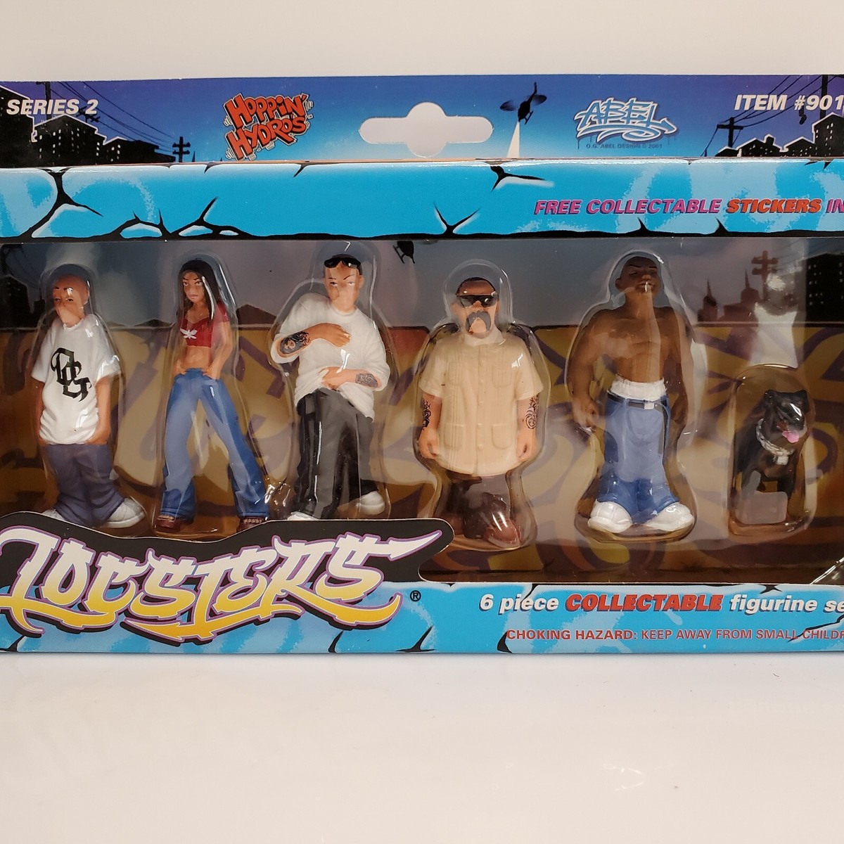 LOCSTERS #904 #901 ロクスターズ　フィギュア　ホーミーズ Homies Hoppin Hydros Lil Locsters Series #2 6 Figure Box Set