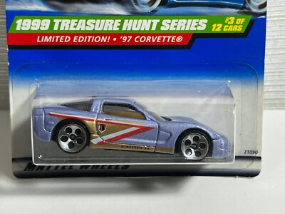 Hot Wheels Treasure Hunt 97 Corvette Factory Sealed | eBay