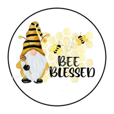 BE BEE BLESSED GNOME ENVELOPE SEALS LABELS PARTY FAVOR STICKERS