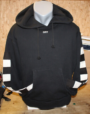 OFF-WHITE c/o Virgil Abloh ''MAIN LABEL'' Herren Hoodie Gr. M Pullover Sweatshirt