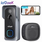 ieGeek Wireless Doorbell Camera Indoor Home WiFi Door bell with Chime 2-Way Talk