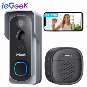 ieGeek Wireless Doorbell Camera Indoor Home WiFi Door bell with Chime 2-Way Talk