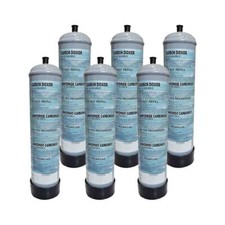 6 Bombole CO2 monouso 600gr. per acquari con attacco M10x1