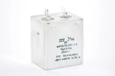 Vintage ITT SEL MP Capacitor MP 03/15/250 f. Klangfilm Amps, 15 MFD / 250 V, NOS