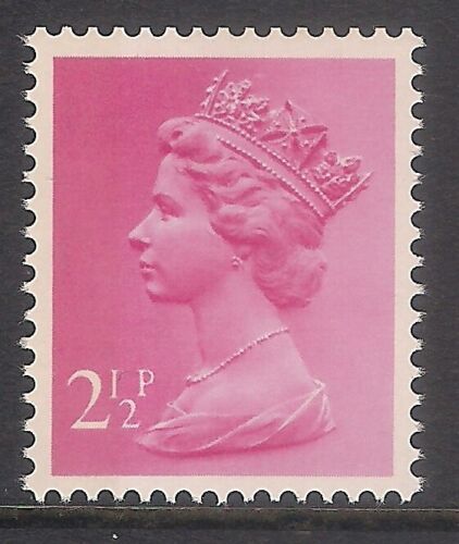GB 1971-72 sg X852 2 1/2p Magenta Left Band ex Booklet Stamp MNH - Afbeelding 1 van 1