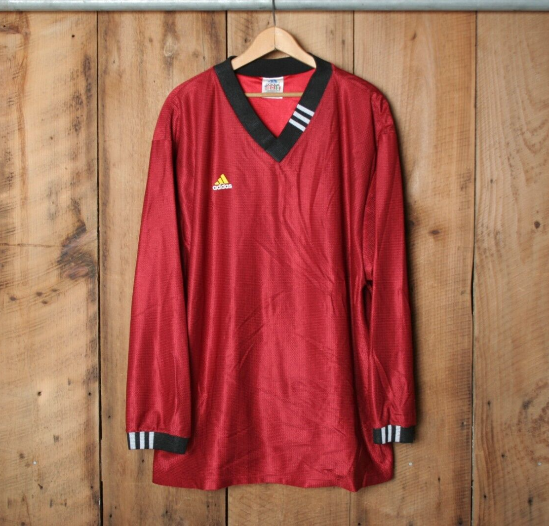 【90's】Soccer Keeper Goalie Jersey ADIDAS 90s GOALKEEPER FOOTBALL SHIRT SOCCER JERSEY ADIDAS sz