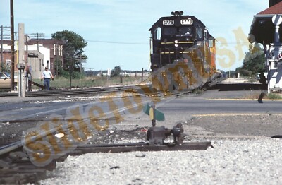 Vintage 1986 Train Slide 6779 Seaboard Coast Line Engine Station Garrett IN X1R080
