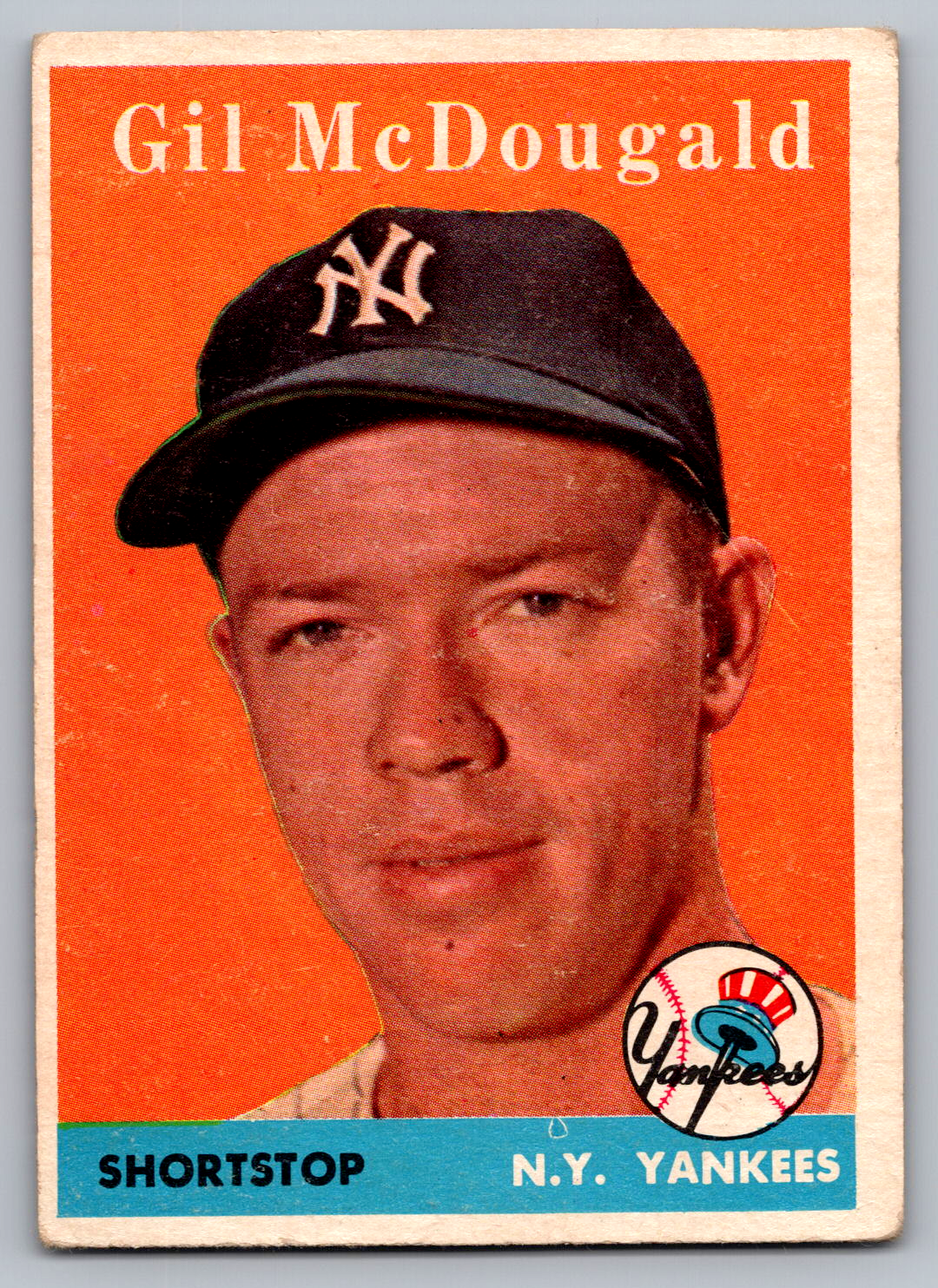 1958 TOPPS #20 GIL McDOUGALD YANKEES