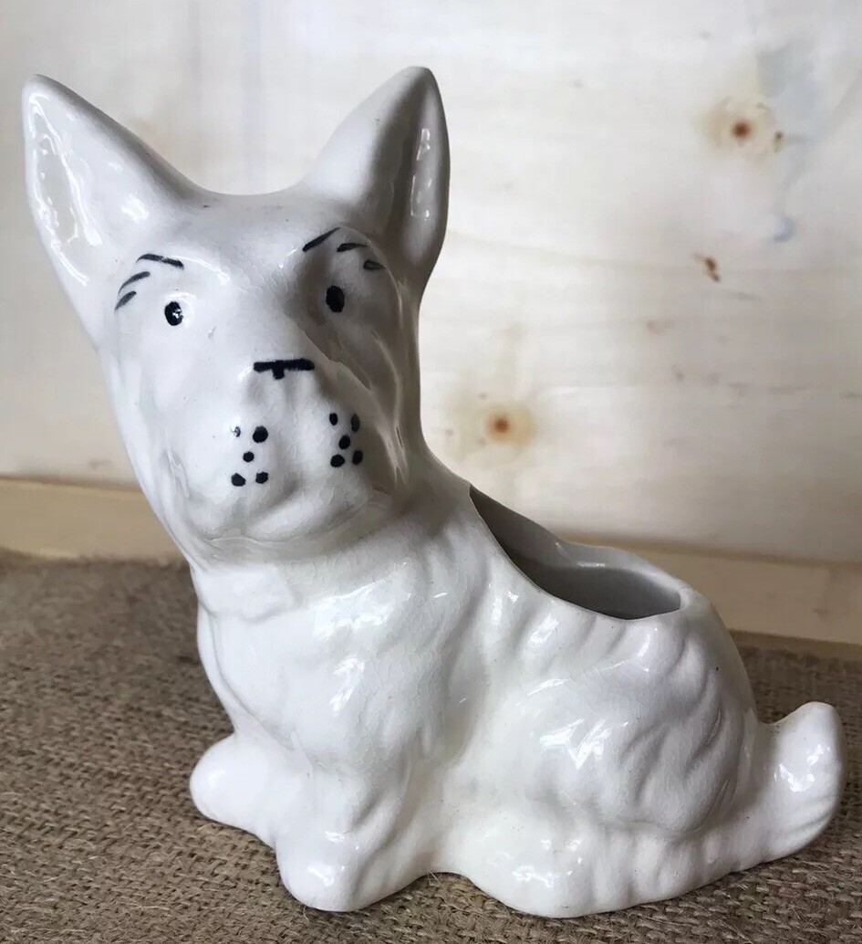 Vintage Scottie Dog Planter ~ Very Cute ~ | eBay