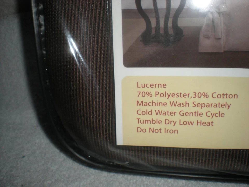 Silla de jersey elástica Madison Home lavable a máquina (marrón) Foto 2 de 3