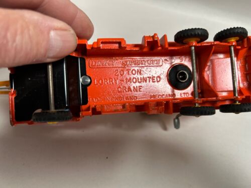 Vintage Dinky SuperToys 20 Tonnen LKW-Kran #972 LKW Spielzeug Modell (A17) - Bild 12 von 12
