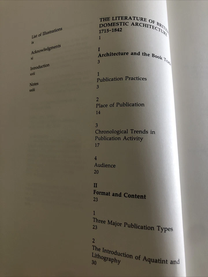 LITERATURE OF BRITISH DOMESTIC ARCHITECTURE 1715-1842 John Archer 1st ed (1985) - Image 4 of 4