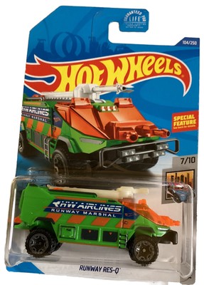 Hot Wheelies Hw Metro Runway Res-Q, 104/250 Green