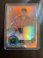 2018 Bowman Chrome Jon Duplantier Bowman Scouts Top 100 Orange Refractor #22/25