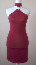 Unbranded | red | sleeveless | small | fitted dress | with neck strap