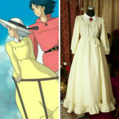 hot Howl's Moving Castle Sophie Hatter Yellow Dress Cosplay Costume HH | eBay hot Howl's Moving Castle Sophie Hatter Yellow Dress Cosplay Costume HH | eBay